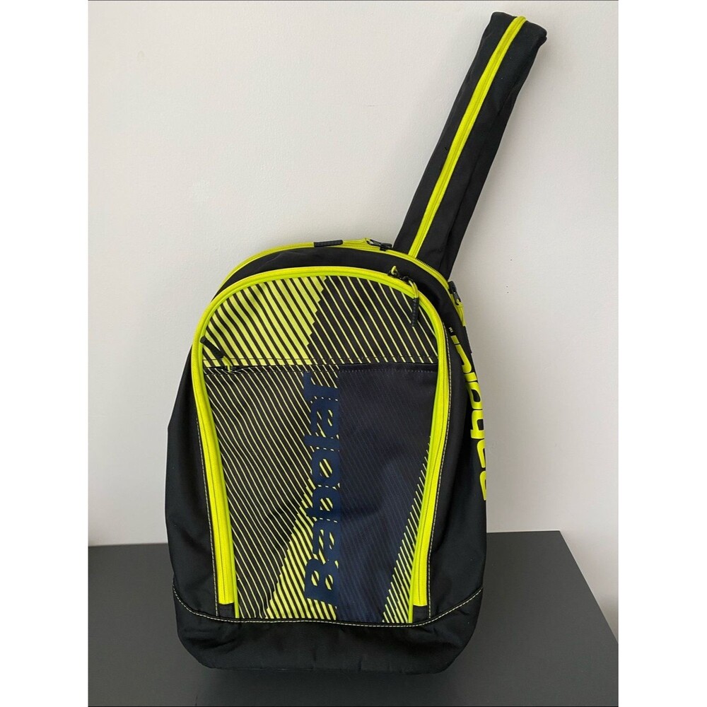 Babolat Classic Club Tennis Racket Holder Backpack Neon Yellow, Black, Navy